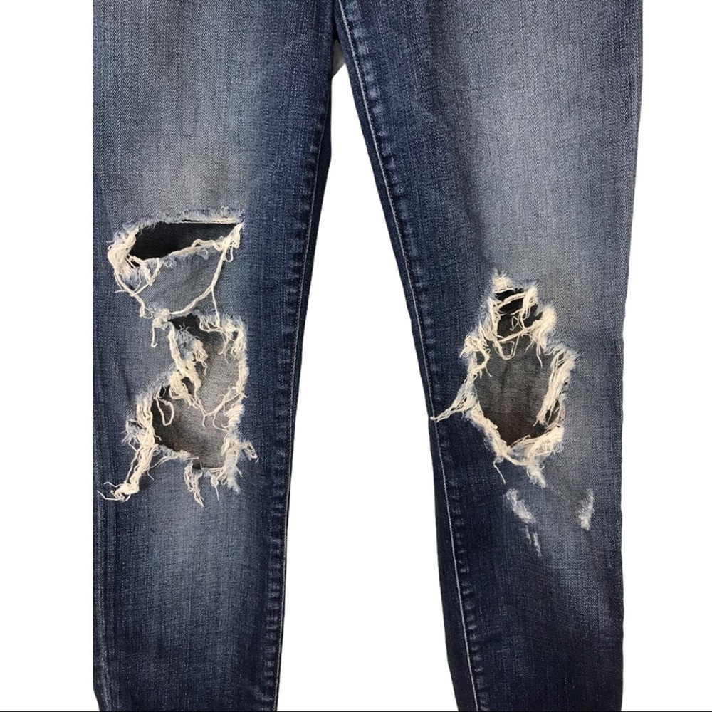 J Brand 9326 Low Rise Crop Skinny Jeans decoy destruct Sz 26 - Picture 3 of 8